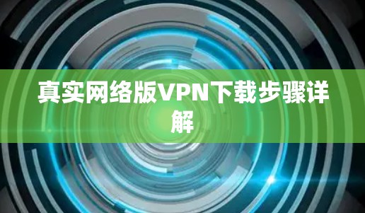 真实网络版VPN下载步骤详解