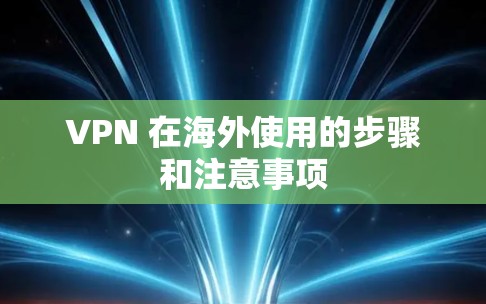 VPN 在海外使用的步骤和注意事项 VPN 在海外使用的步骤和注意事项