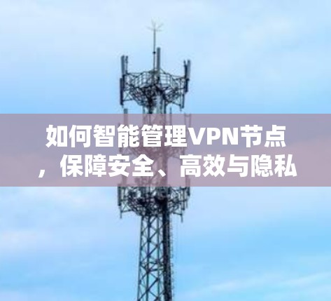 如何智能管理VPN节点,保障安全、高效与隐私 如何智能管理VPN节点,保障安全、高效与隐私