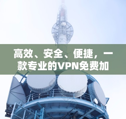 高效、安全、便捷,一款专业的VPN免费加速器完美满足你的网络需求
